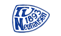 Das Logo von TV Neuhausen besteht aus einer blauen, schildförmigen Grafik mit dem Schriftzug „TV 1893 Neuhausen“.